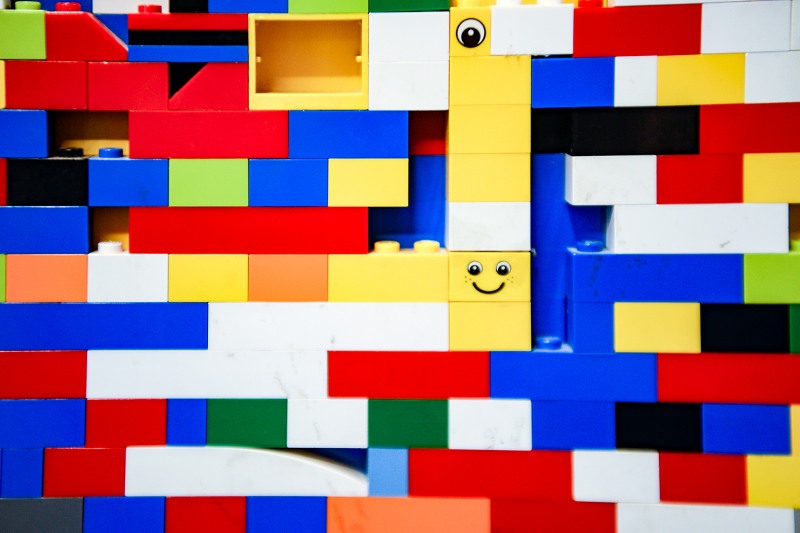 Multicolor lego bricks free photo