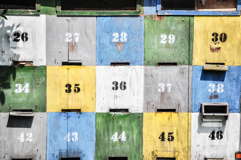 Box numbers colors free photo