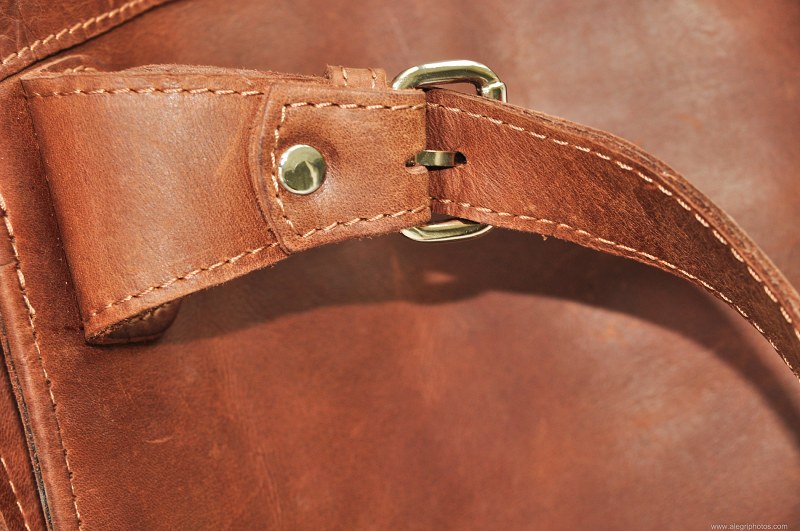 Brown leather strap from a purse free photo