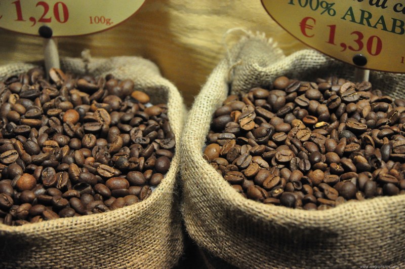 Coffee beans bags free photo