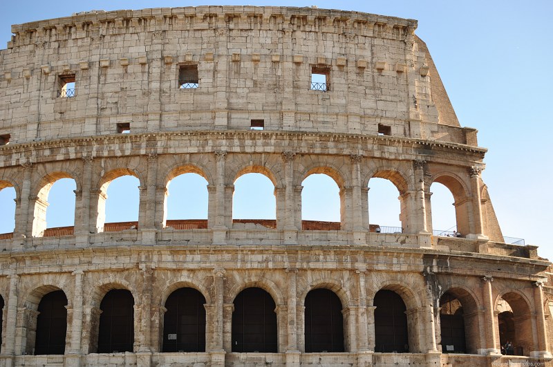 Exterior Colosseum wall free photo