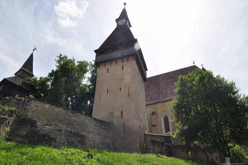 Fortified medieval church free photo
