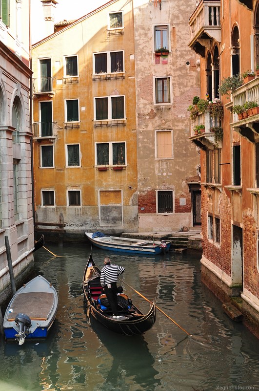 Gondola on canal