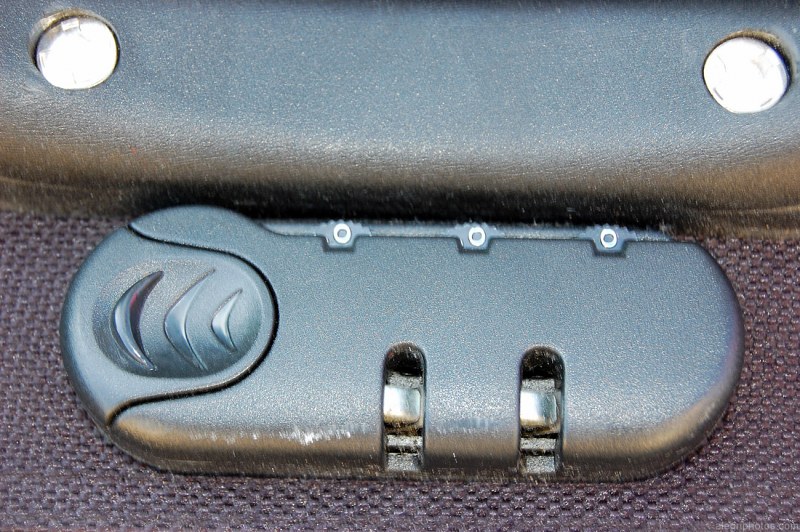 Locked suitcase free photo