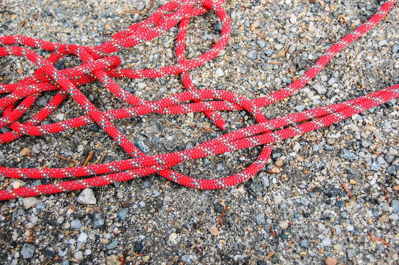 Red rope ground free photo