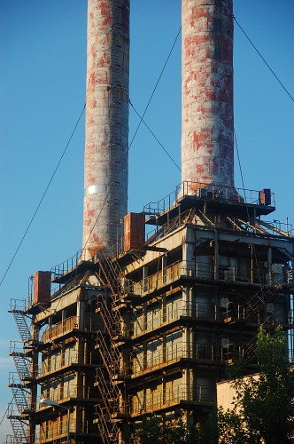Abandoned power plant free photo