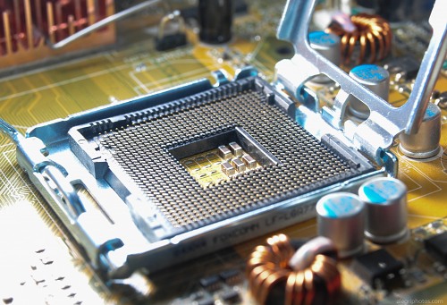 CPU motherboard socket free photo