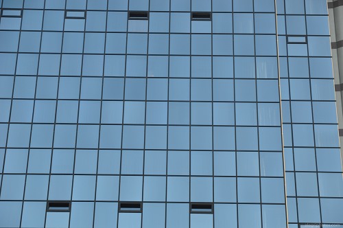 Glass building facade free photo