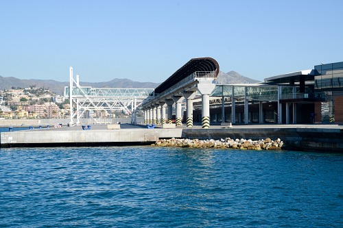 Modern ferry terminal free photo