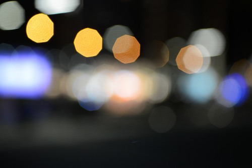 Night color blur free photo