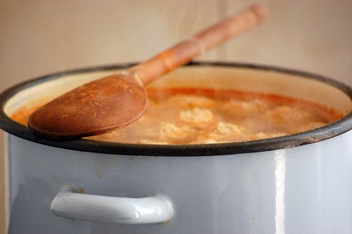 Boiling soup free photo