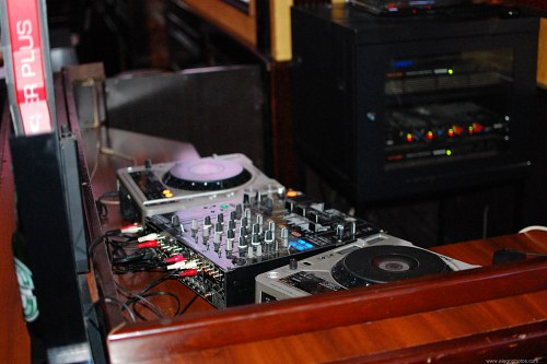 DJ station in club free photo
