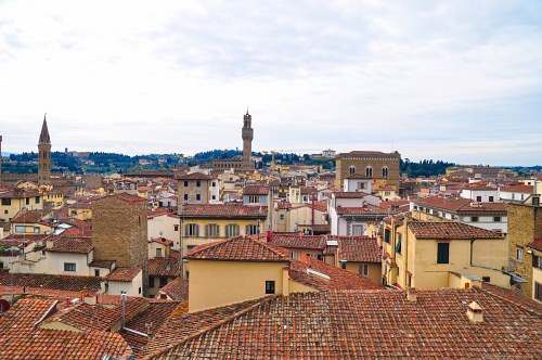 Firenze building rooftops free photo