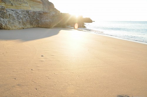 Sand beach sunrise free photo