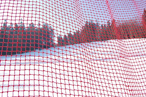Ski slope fence grid free photo